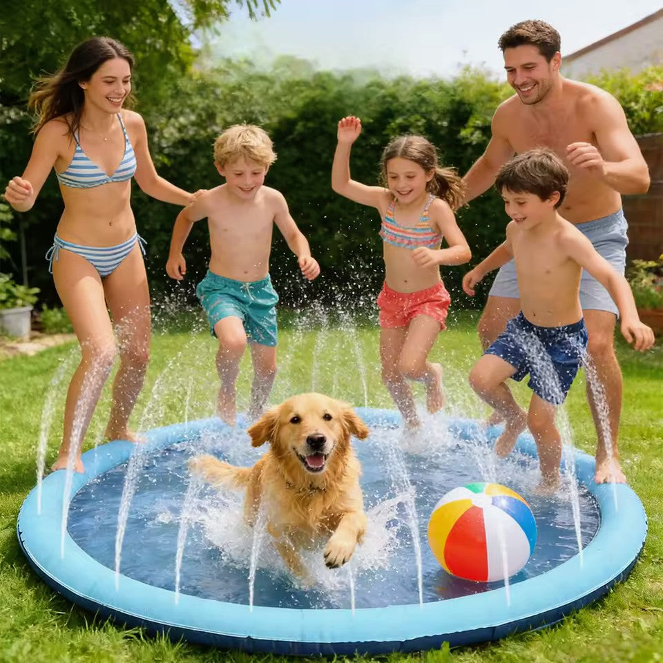 Alfombra Aspersor para Mascotas 🐾 – Diversión Acuática en Verano