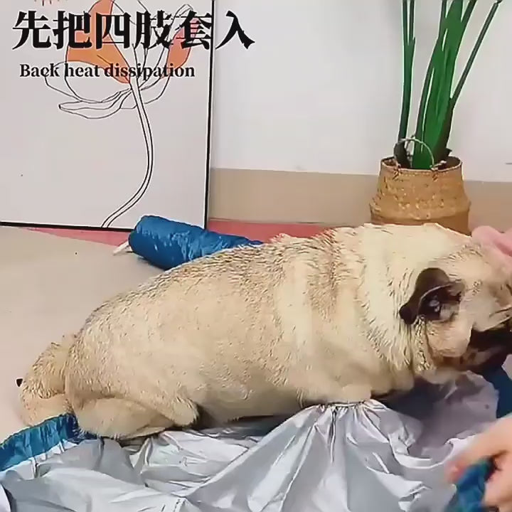 Bolsa Secadora Plegable para Mascotas 🐾 – Secado 360º Sin Quemaduras
