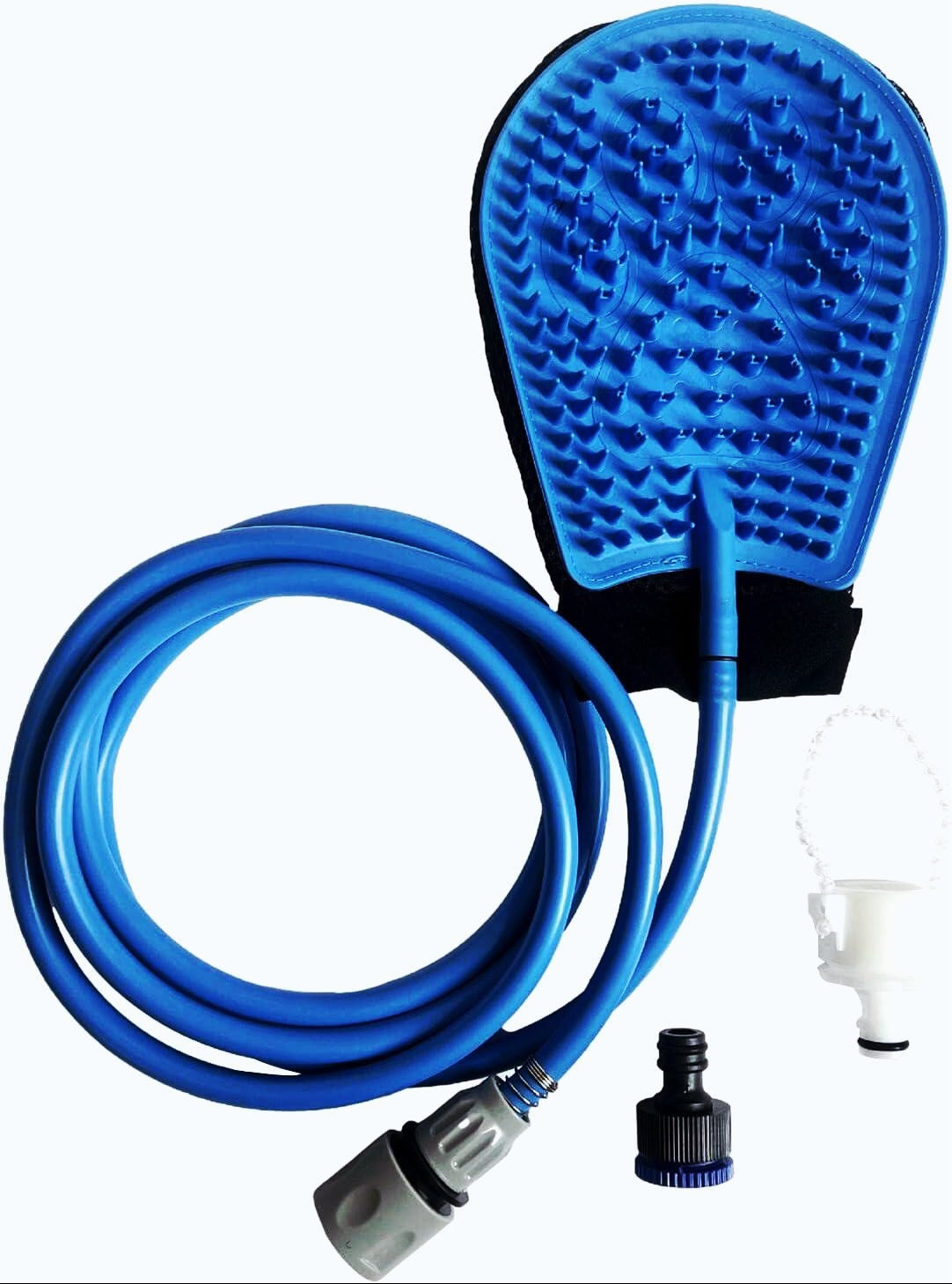 Luva de Banho para Animais de Estimação – Silicone com Mangueira